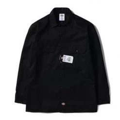 Dickies Long Sleeve Work Shirt 574 Black Work Wear