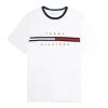 TOMMY HILFIGER MEN'S TINO LOGO T-SHIRT WHITE 2 TOMMY HILFIGER MEN'S TINO LOGO T-SHIRT WHITE