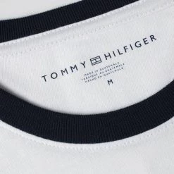 TOMMY HILFIGER MEN'S TINO LOGO T-SHIRT WHITE 8 TOMMY HILFIGER MEN'S TINO LOGO T-SHIRT WHITE