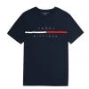 TOMMY HILFIGER MEN'S TINO LOGO T-SHIRT SKY CAPTAIN 1 TOMMY HILFIGER MEN'S TINO LOGO T-SHIRT SKY CAPTAIN