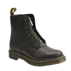 Footwear Dr.Martens Women's 1460 Pascal FRNT Zip Mid Calf Boot Black