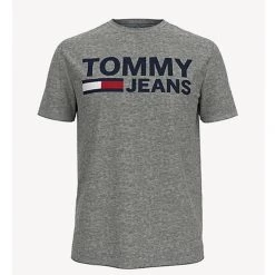 TOMMY HILFIGER MEN'S LOCKUP T-SHIRT GREY