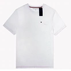 TOMMY HILFIGER MEN'S CREW NECK T-SHIRT WHITE