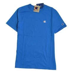 Champion HERITAGE SHORT LEEVE T-SHIRT WITH C LOGO BLUE