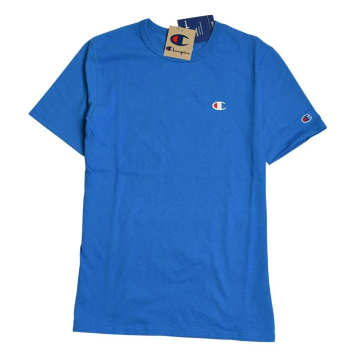 Champion HERITAGE SHORT LEEVE T-SHIRT WITH C LOGO BLUE 3 Champion HERITAGE SHORT LEEVE T-SHIRT WITH C LOGO BLUE