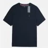 TOMMY HILFIGER MEN'S CREW NECK T-SHIRT SKY CAPTAIN 2 TOMMY HILFIGER MEN'S CREW NECK T-SHIRT SKY CAPTAIN