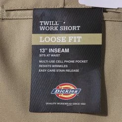 Dickies Solid Work Shorts 42283 Khaki Work Wear