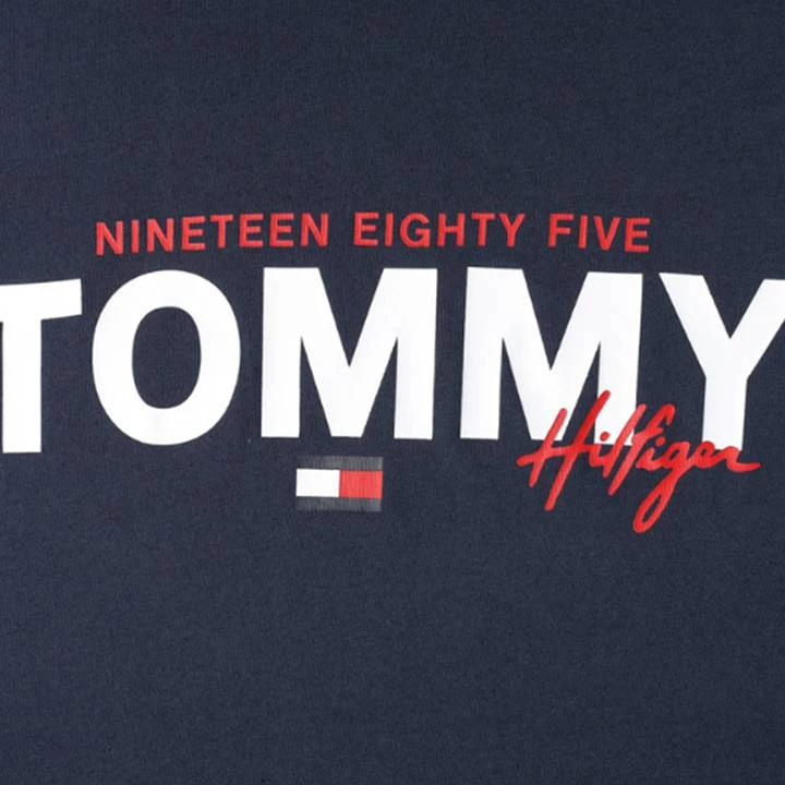 TOMMY HILFIGER MEN'S CREW NECK TEE DARK NAVY 4 TOMMY HILFIGER MEN'S CREW NECK TEE DARK NAVY
