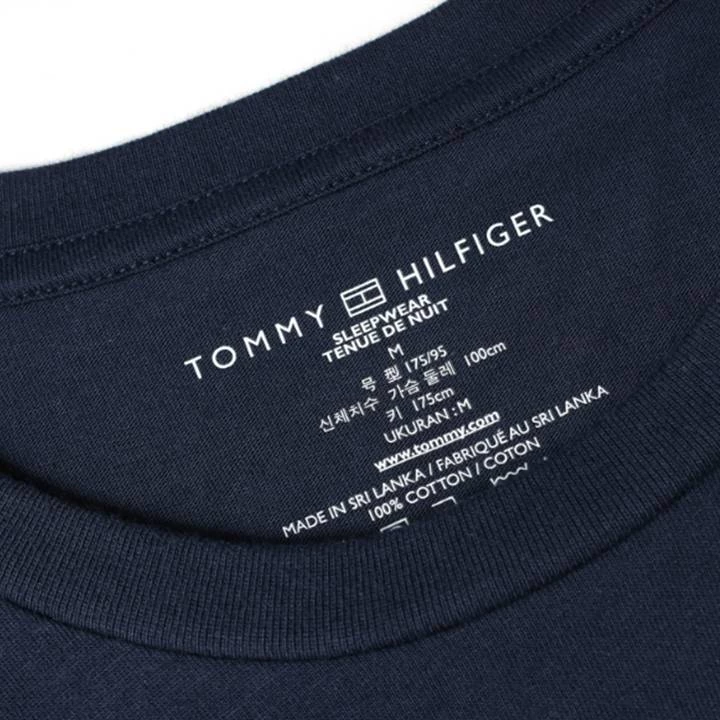 TOMMY HILFIGER MEN'S CREW NECK TEE DARK NAVY 5 TOMMY HILFIGER MEN'S CREW NECK TEE DARK NAVY
