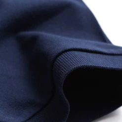 Lacoste Men's Solid Stretch Polo Navy Button Ups & Polos