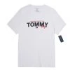 TOMMY HILFIGER MEN'S CREW NECK TEE WHITE 2 TOMMY HILFIGER MEN'S CREW NECK TEE WHITE