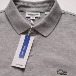 Button Ups & Polos Lacoste Men's Solid Stretch Polo Grey