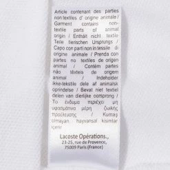 Lacoste Men's Classic Polo White Button Ups & Polos