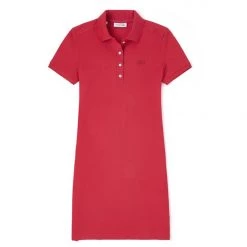 Button Ups & Polos Lacoste Women's Stretch Slim Fit Polo Dress Red