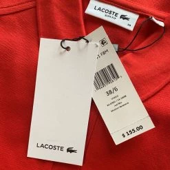 Button Ups & Polos Lacoste Women's Stretch Slim Fit Polo Dress Red 11 Button Ups & Polos Lacoste Women's Stretch Slim Fit Polo Dress Red