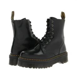 Dr.Martens Dr. Martens Jadon 8-Eye Leather Platform Boot For Men And Women Black Footwear