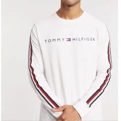 Tommy Hilfiger Tommy Jeans M NASH LS T-Shirt BRIGHT WHITE Men