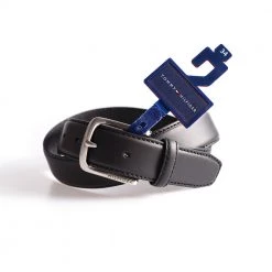 Tommy Hifiger Tommy Hilfiger Mens Contrasting Stitch Belt Black
