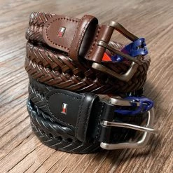 Tommy Hifiger Tommy Hilfiger Men's Braided Belt Tan
