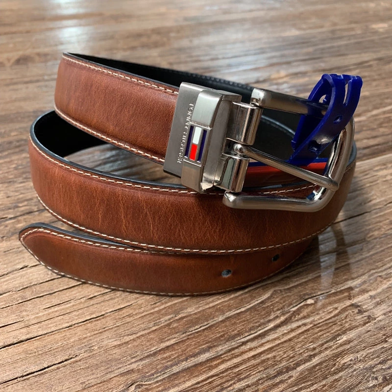 Tommy Hifiger Tommy Hilfiger Men's Reversible Belt Black/Brown 3 Tommy Hifiger Tommy Hilfiger Men's Reversible Belt Black/Brown