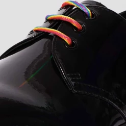 Footwear Dr.Martens Women's 1461 RAINBOW PATENT PLATFORM SHOES Multi Color