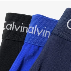 Underwear Calvin Klein Men's Cotton Stretch Low-Rise Trunks 3-Pack NU2664 Mint Stripe