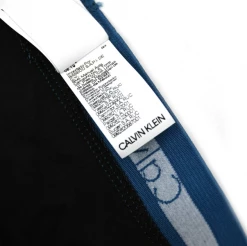 Calvin Klein Men's Cotton Stretch Hip Briefs 3-Pack NU2661 Black With Pink Grey Band Underwear