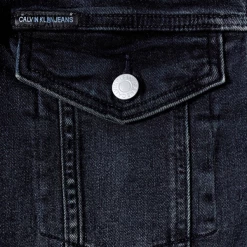 Calvin Klein Jeans Calvin Klein Men's Trucker Slim Jacket Vintage Black With Black Label Hoodies