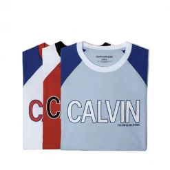 Calvin Klein Jeans Athletic Logo Tee Blue T-shirts