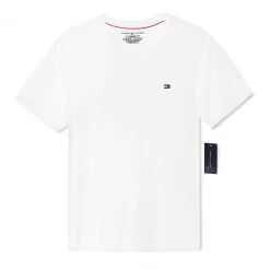Tommy Hilfiger Men's Flag Crew Neck Tee White