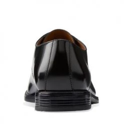 Clarks Bostonian Kinnon Cap Mens Black Leather